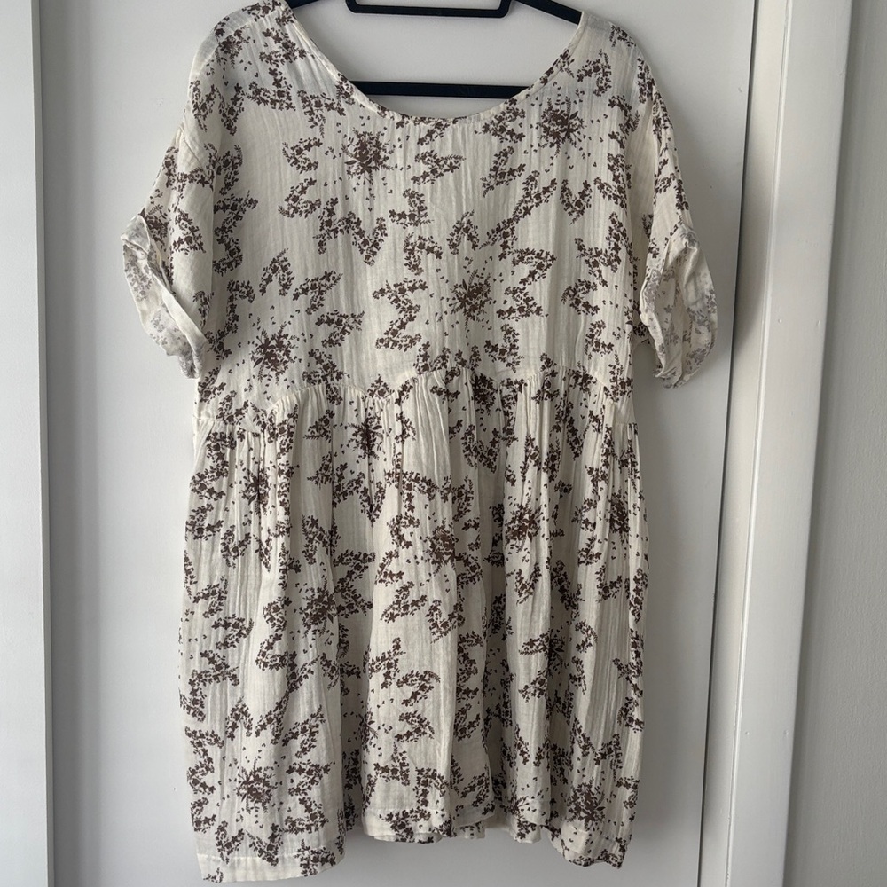 Gauze cotton free people mini dress